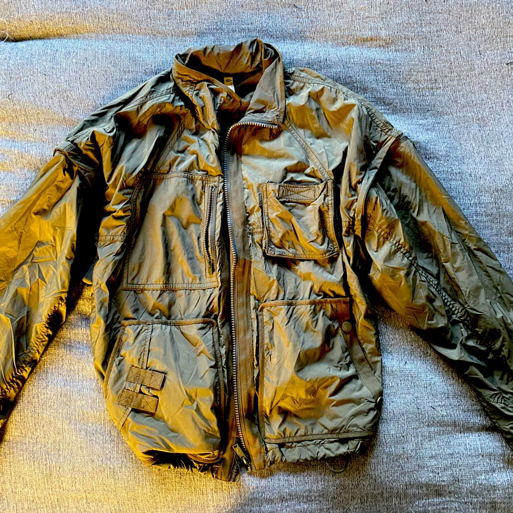 Free People Olive Jogger Set (jacket and pants) in XS